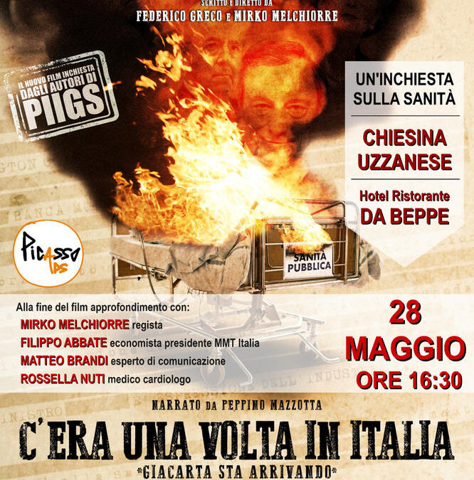 Proiezione “C’era una volta in Italia. Giacarta sta arrivando” – 28 Maggio ore 16.30 – CHIESINA UZZANESE