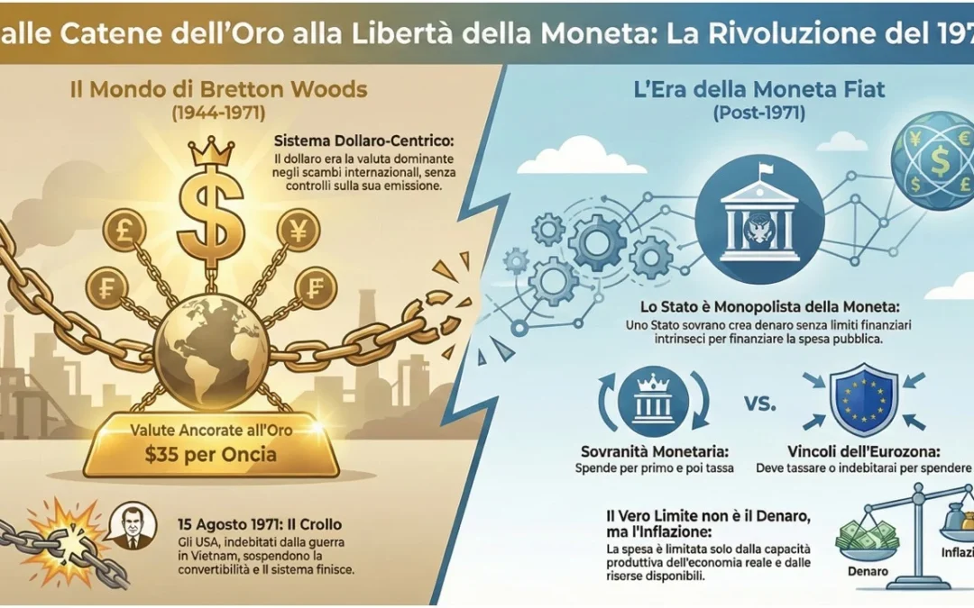 1971: Il Giorno in cui il Denaro è Diventato un’Illusione (e perché lo Stato non può fallire)