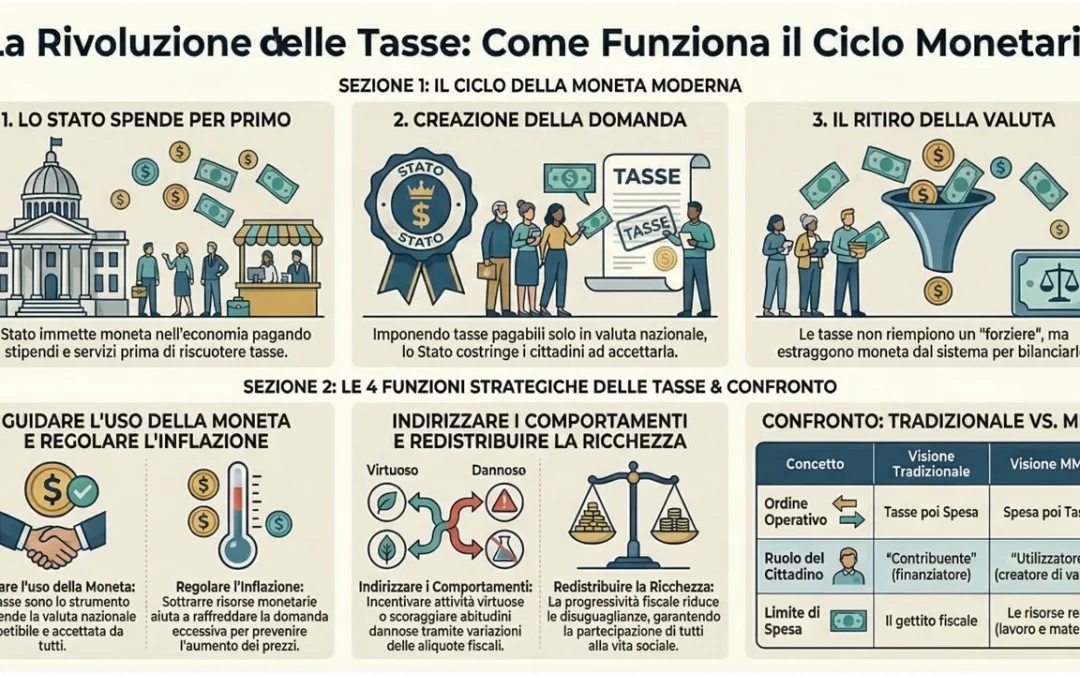 Le tasse non servono a pagare la spesa pubblica: 5 verità controintuitive che cambieranno il tuo modo di vedere l’economia